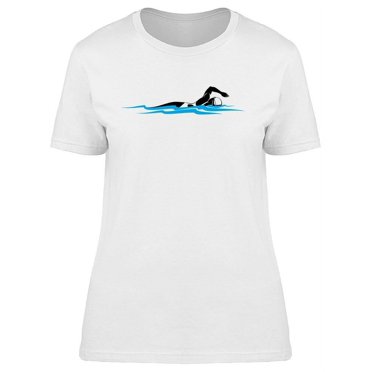 Woman Swimmer T-Shirt Women -Image by Shutterstock, Female Medium