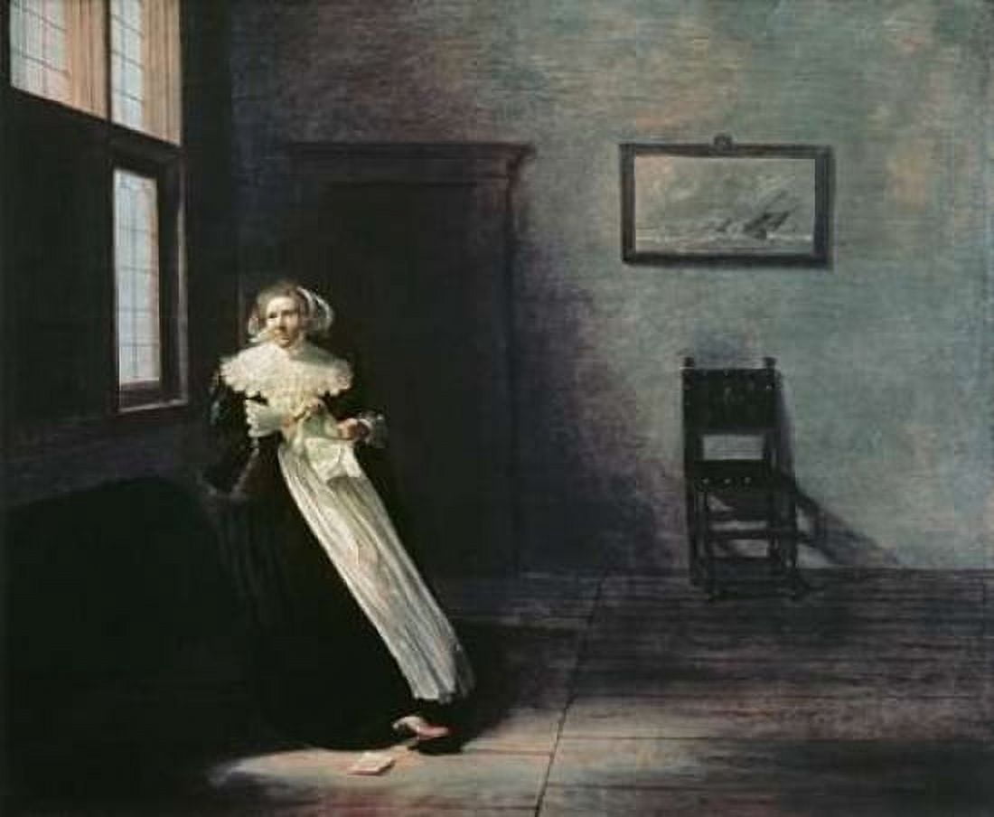 Woman Tearing Up a Letter Canvas Art - Frans Hals (20 x 24)