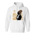 thumbnail image 1 of Woman Thinking Silhouette Hoodie Women -Image by Shutterstock, Female x-Large, 1 of 4