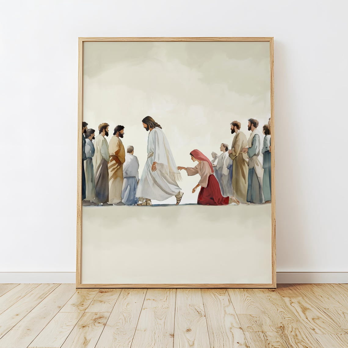Woman Touches Jesus Hem, Jesus Christ Heals a Bleeding Woman, Faith ...