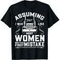 thumbnail image 1 of Woman Trucker Female Truck Driver T-Shirt, 1 of 5