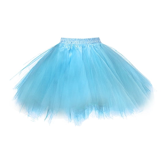 Woman Tutu Skirt Princess Puffy Irregular Color Skirt Skirt Support Rock Festival Skirt Club Basic Leisure Dailywear