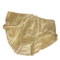thumbnail image 1 of Woman Underwear Cotton Women's Plus Size Solid Color Lace Underwear Yellow XL, 1 of 3