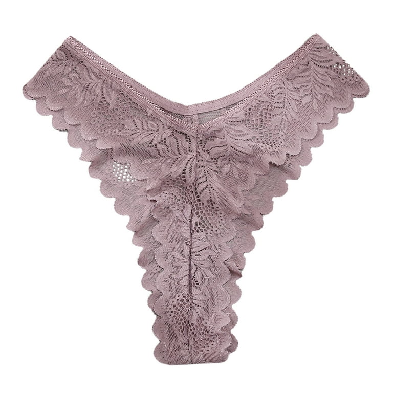 Woman Underwear Lingerie Thong Lace Low Waist High Slit Fashion