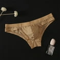 thumbnail image 1 of Woman Underwear Mens Bikini Underwear Soft Lightweight Thong G-String Briefs Beige L, 1 of 4