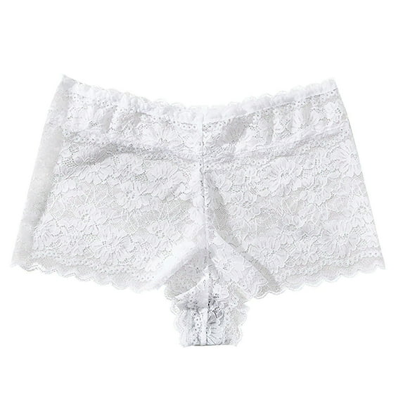 Woman Underwear Pack Womens Cotton Underwear Briefs, Women's Sexy Solid Lace Breathable And Comfortable Thin High Waist Briefs