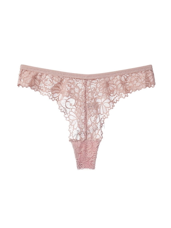 Woman Underwear Womens Lace Underwear Lace T-Back Panties Soft Breathable Bikini Briefs for Ladies Seamless Sports Yoga Lace Underwear Womens Boxers Briefs S