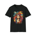 thumbnail image 1 of Woman Unisex Softstyle T-Shirt Native American Boho Hippie Chic Festival, 1 of 3