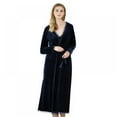 thumbnail image 1 of Woman Velvet Solid Color Nightgown Suspender Pajamas Casual Home Wear, 1 of 5