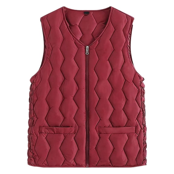 Woman Vest Puffer Vests for Women Zipper Sleeveless Womens Vests Lightweight Womens Fall Vest cute vest