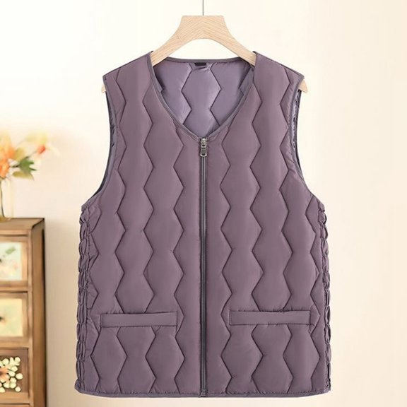 Womens Vest Womens Puffer Vest Full Zip Sleeveless Vest Lightweight Vests Winter Vest Ladies Vests