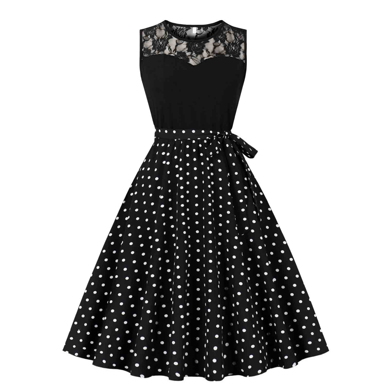 black 1950s lace floral swing dress Spectacular 1950s Black Lace Cocktail Dress- New! – Coutura Vintage main image 0