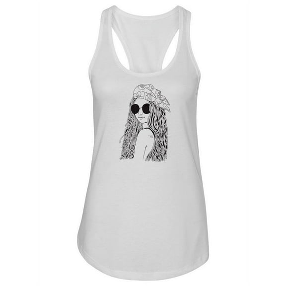 Woman Wearing A Bandana Tank Women -Image by Shutterstock, Female Medium