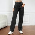 thumbnail image 1 of Woman Wide Leg Jeans High Waisted Baggy Jeans Trendy Y2K Boyfriend Jean Casual Stretchy Denim Pants with Pocket, 1 of 6