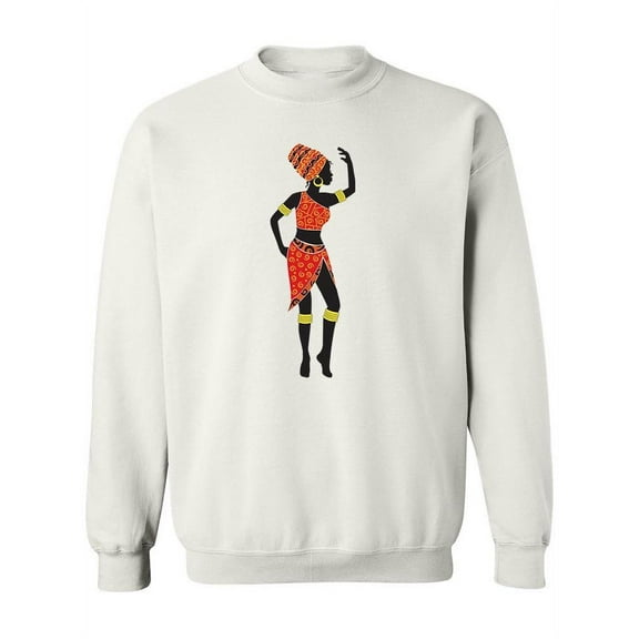 Woman With A Red Loincloth Sweatshirt Women -Image by Shutterstock, Female 5X-Large