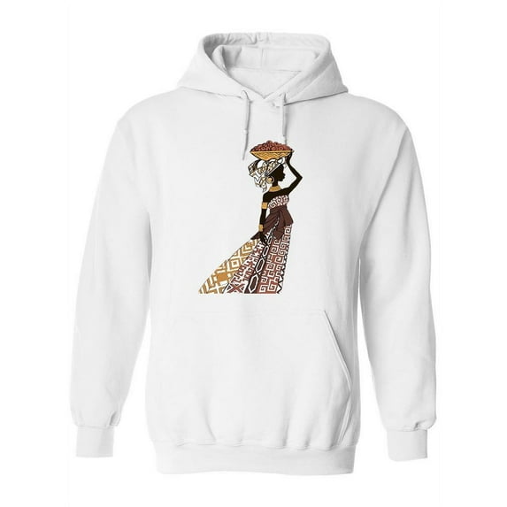 Woman With A White Kerchief Hoodie Women -Image by Shutterstock, Female XX-Large