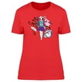 thumbnail image 1 of Woman With Bird & Clock T-Shirt Women -Image by Shutterstock, Female Small, 1 of 2