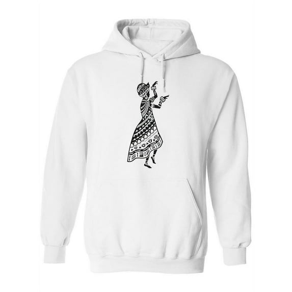 Woman With Ethnic Clothes Hoodie Women -Image by Shutterstock, Female x-Large