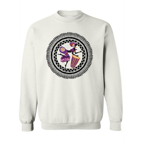 Woman With Ethnic Drums Sweatshirt Women -Image by Shutterstock, Female XX-Large