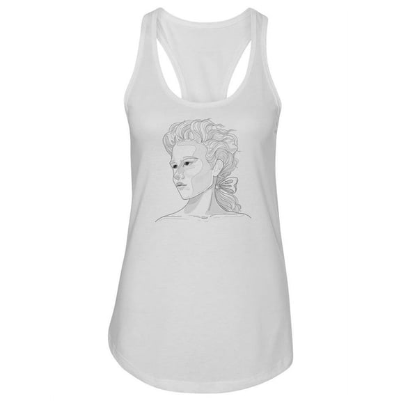 Woman With Flying Hair Tank Women -Image by Shutterstock, Female x-Large