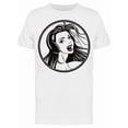 thumbnail image 1 of Woman With Headphones Sketch Tee Men's -Image by Shutterstock, 1 of 2