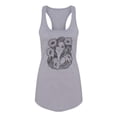 thumbnail image 1 of Woman With Very Long Hair Racerback Tank Women -Image by Shutterstock, Female Large, 1 of 4
