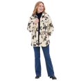 thumbnail image 1 of Woman Within Berber Shirt Jacket Long Oversized Fuzzy Fleece Shacket, 1 of 3