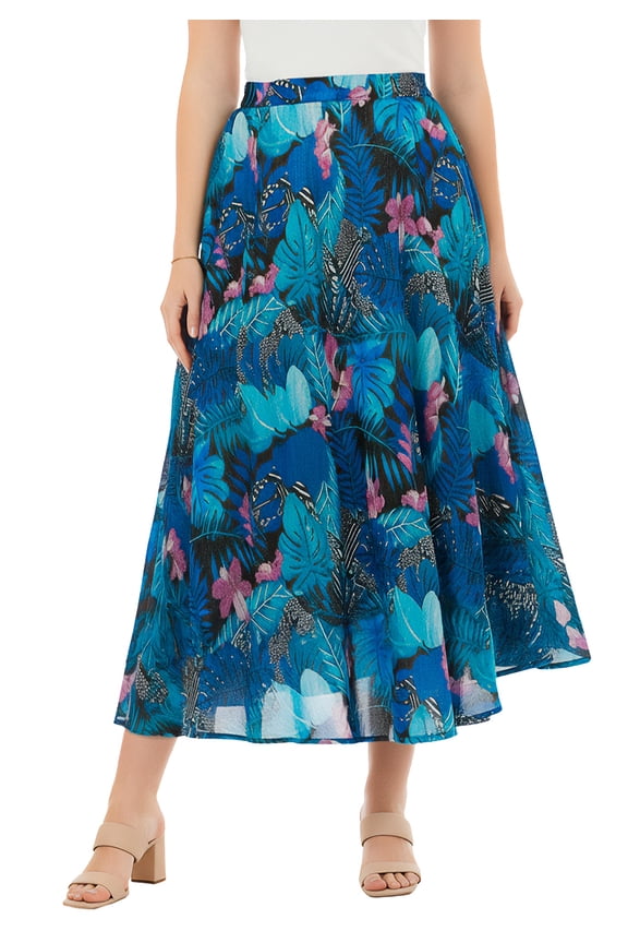 Plus Size 2-In-1 Reversible Skirt