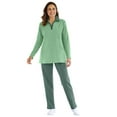 thumbnail image 1 of Woman Within Plus Size 2-Piece Fleece Polo Set, 1 of 5