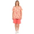 thumbnail image 1 of Woman Within Plus Size 2-Piece Knit Tee And Short Set, 1 of 3
