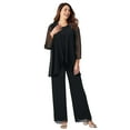 thumbnail image 1 of Woman Within Plus Size 3 Piece Cascade Pant Set, 1 of 1
