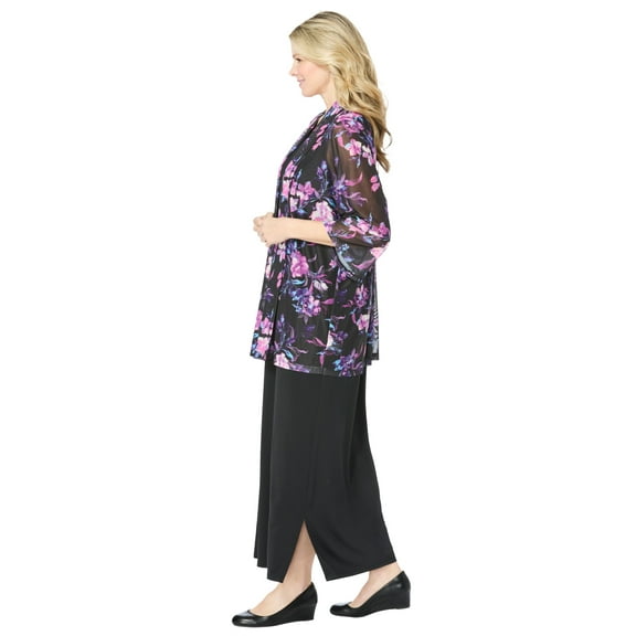 Woman Within Plus Size 4-Piece Jacket/Tank/Dress/Pant Set
