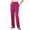 thumbnail image 1 of Woman Within Plus Size Tall 7-Day Knit Straight-Leg Pull-On Pants, 1 of 5