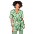 thumbnail image 1 of Woman Within Plus Size 7-Day Layer-Look Elbow-Sleeve Tee, 1 of 6