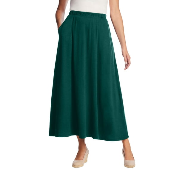 Woman Within Plus Size 7-Day Maxi Skirt