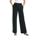 thumbnail image 1 of Woman Within Plus Size 7-Day Rib-Knit Wide-Leg Pull-On Pants, 1 of 2
