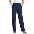 thumbnail image 1 of Woman Within Plus Size 7-Day Rib-Knit Wide-Leg Pull-On Pants, 1 of 2