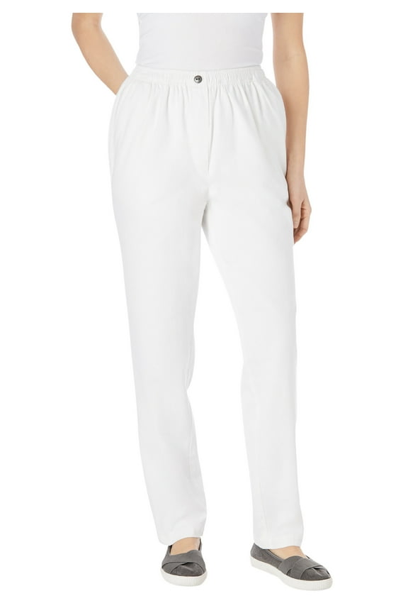 Plus Size 7-Day Straight-Leg Elastic-Waist Denim Jean (Petite & Tall Available)