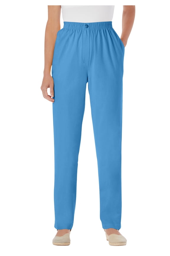 Plus Size 7-Day Straight-Leg Elastic-Waist Denim Jean (Petite & Tall Available)