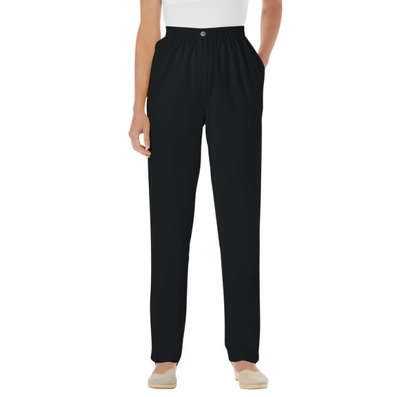 Woman Within Plus Size 7-Day Straight-Leg Elastic-Waist Denim Jean (Petite & Tall Available)