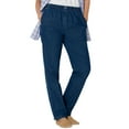 thumbnail image 1 of Woman Within Plus Size 7-Day Straight-Leg Elastic-Waist Denim Jean (Petite & Tall Available), 1 of 5