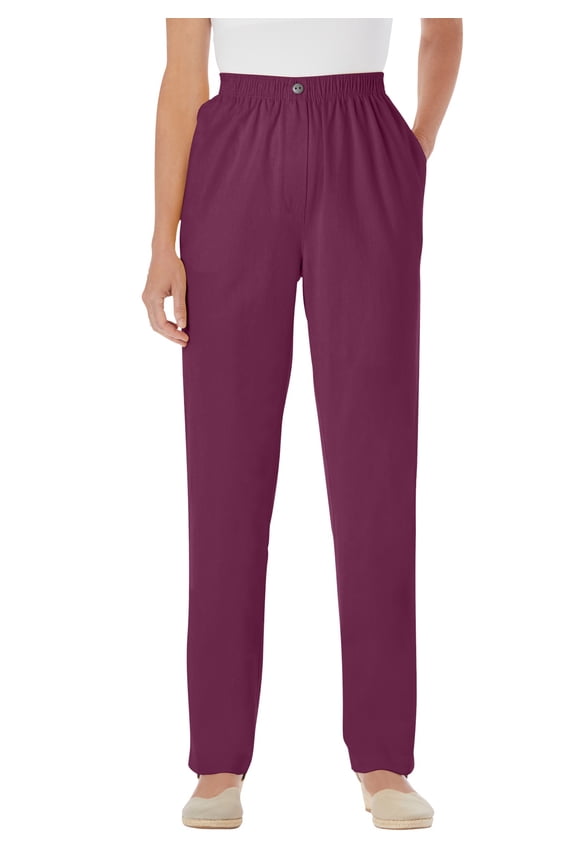 Plus Size 7-Day Straight-Leg Elastic-Waist Denim Jean (Petite & Tall Available)