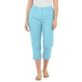 thumbnail image 1 of Woman Within Plus Size Adjustable Waist Chino Capri, 1 of 6