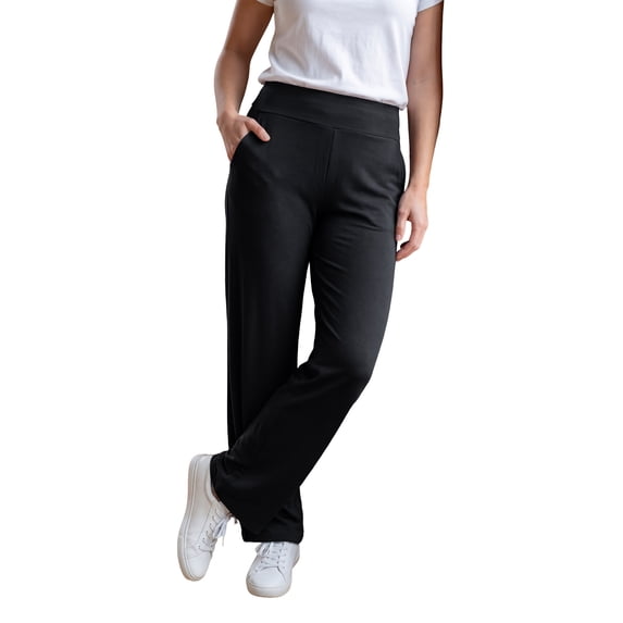 Woman Within Plus Size All-Day No-Roll Straight-Leg Knit Pant