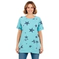 thumbnail image 1 of Woman Within Plus Size Americana Kangaroo Pocket Tee, 1 of 5