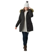 Arctic Parka Jacket & Hood 34" Long Down Blend Winter Coat