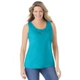 thumbnail image 1 of Woman Within Plus Size Beaded Tank Top, 1 of 6
