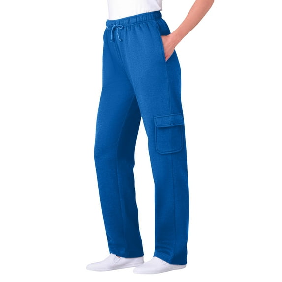 Woman Within Plus Size Better Fleece Cargo Sweatpant (Petite & Tall Available)