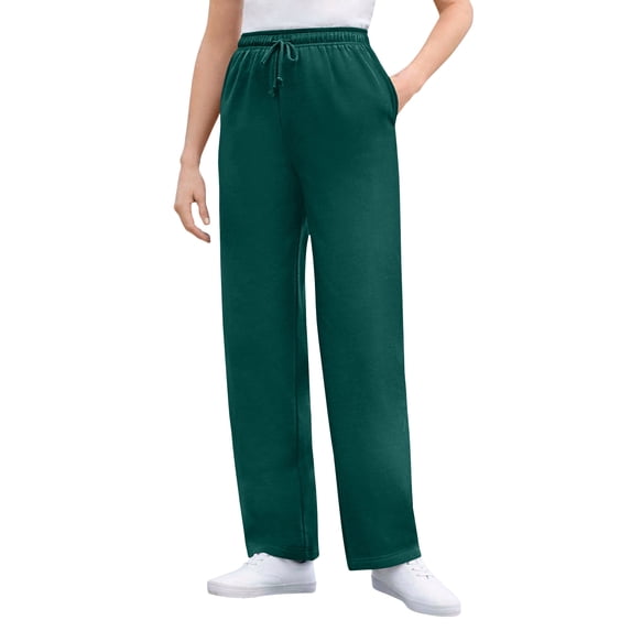 Woman Within Plus Size Better-Fleece Pull-On Drawstring Sweatpants