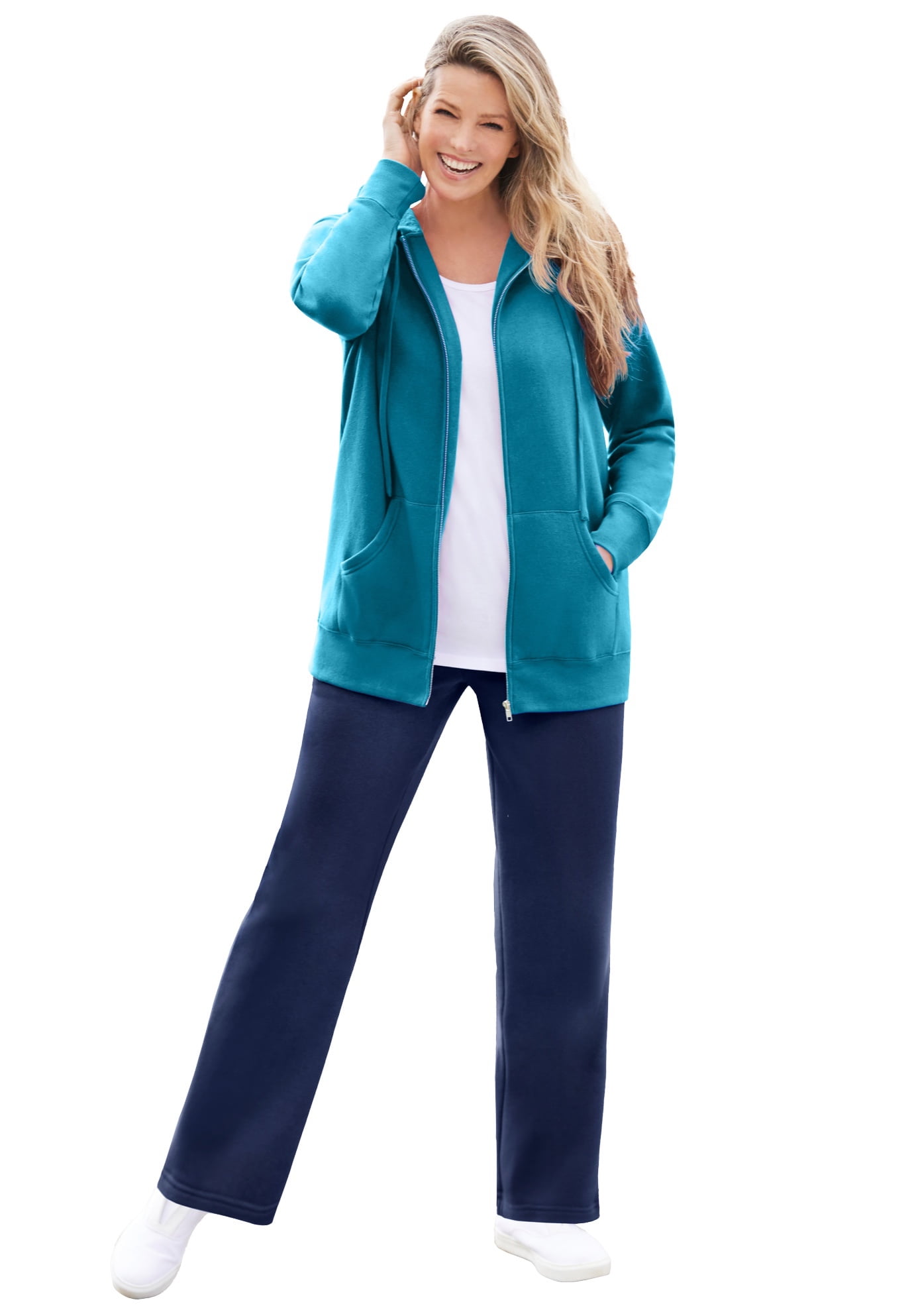 Woman Within Plus Size Better Fleece Zip-Front India
